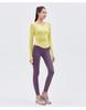2023 Spring V-Neck Long Sleeve Yoga Top with Chest Pads - Women's Running and Fitness Wear