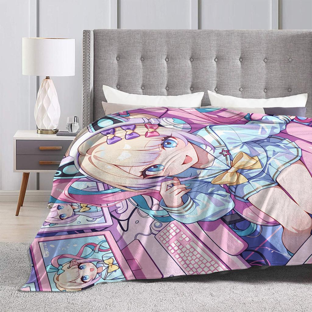 Needy Streamer Overload Kangel Plush Blanket Children Flannel Throw Blanket For Couch Warm Custom Quality Bedspread Gift Idea
