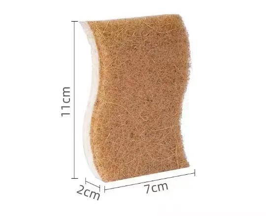 

S style dish washing sponge Natural Sisal Wood Pulp Cotton Natural microfiber sponge Kitchen sponge