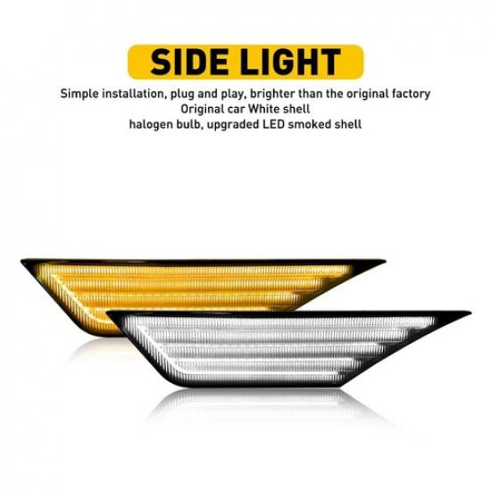 Switchback Sequential Turn Signal Side LED Marker Light For Civic Honda 2016-21
