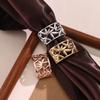 Zinc Zinc Zinc Alloy Metal Scarves Buckle Ring Arc Shape Scarves Brooches Decoration