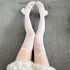Elastic Waistband Cats Paws Pattern Sheer Pantyhose Breathable Nylon Stockings For Daily Outfits