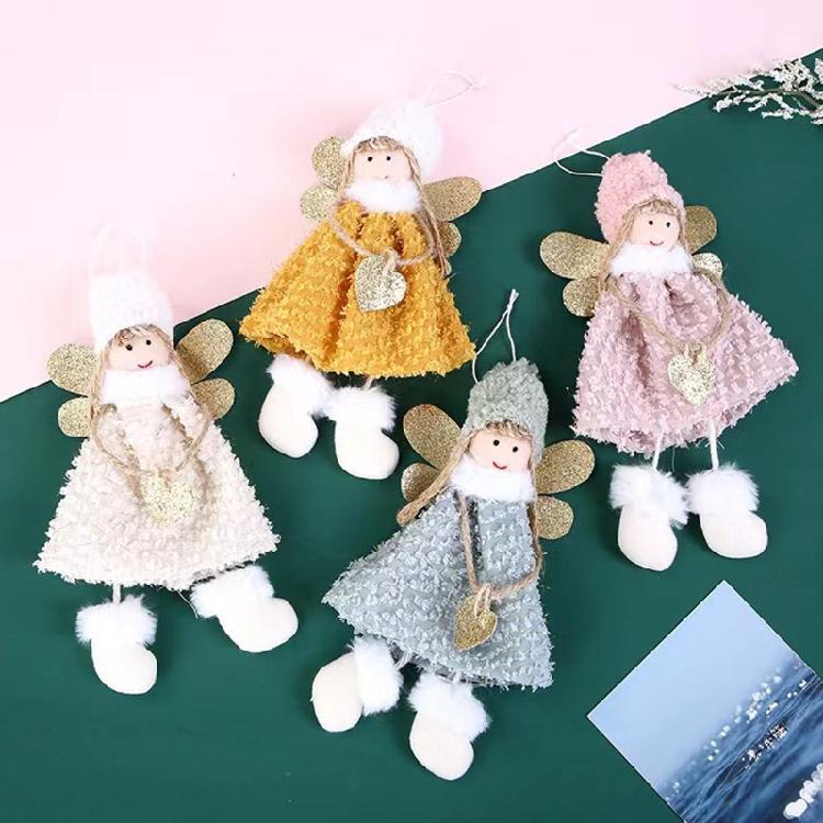 Christmas Plush Angel for Doll Tree Garland Christmas Decorations Party Hanging