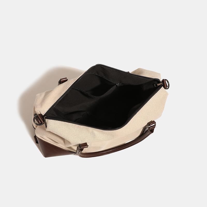 Retro Short Distance Travel Large Capacity Universal Canvas Luggage Bag New Simple and Versatile Slant Shoulder Bag