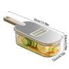 Multigunctional Vegetable Chopper 6 Interchangeable Blade Nonslip Handle Convenient Storage Designs Space Saving Grater