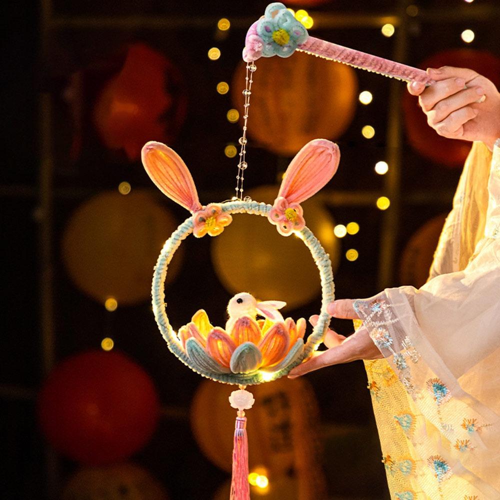 DIY Material Package Lotus Lantern Goldfish/Rabbit Lantern Material Package  Kids Gift