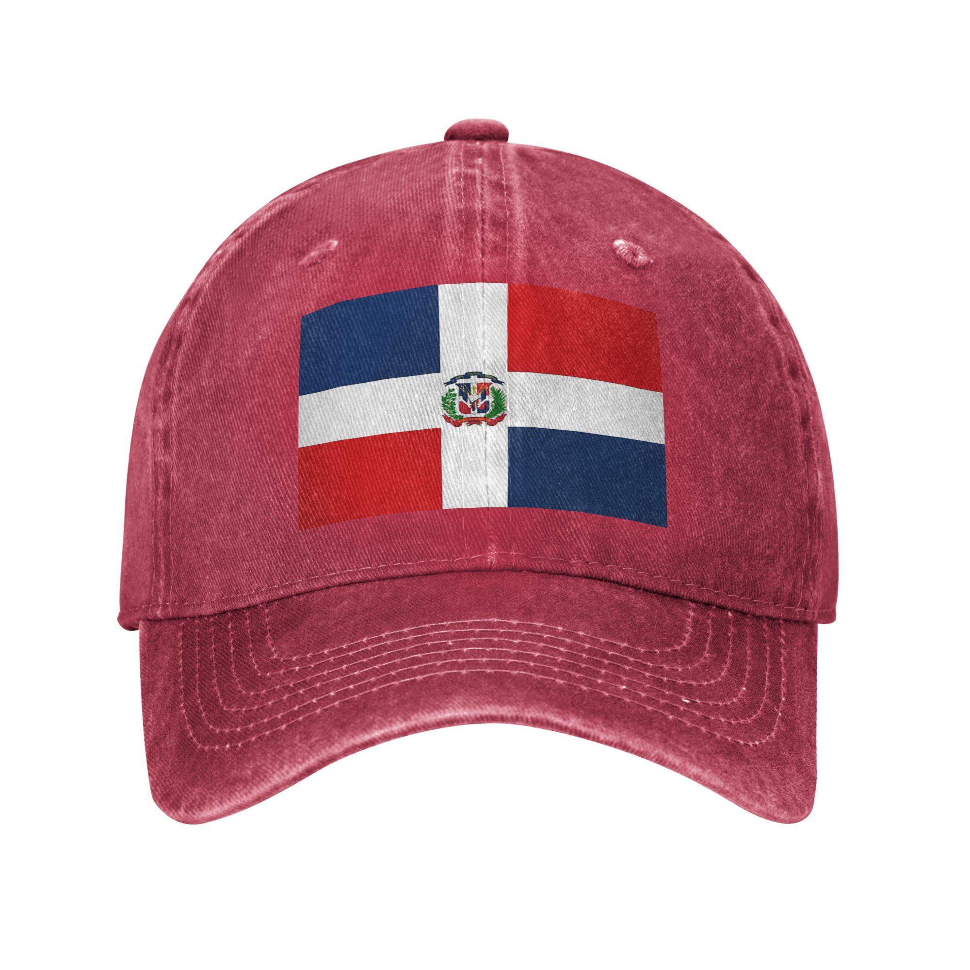 Unisex Baseball Hats Dominican Republic Flag Denim Outdoor Baseball Caps Hip Hop Cap Casquette One Size