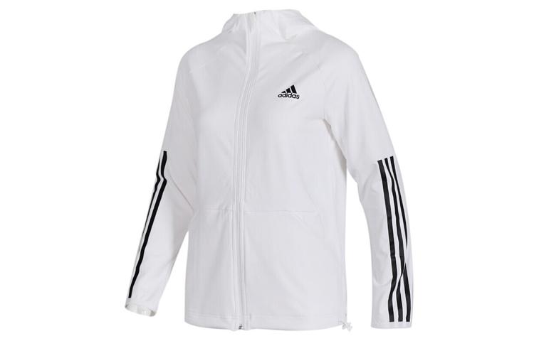 Adidas Jackets Women s White Hooded Moderate FH8018 XL