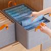 Wardrobe Storage Box Cationic PP Board+Oxford Cloth Foldable Organizer Case,Size S