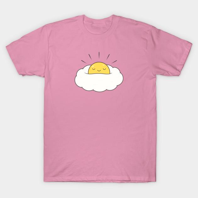 T Shirt Women Egg Cloud Sunny Side Up Harajuku Print Kawaii Tshirt Summer Short Sleeve Female T-Shirt Top Tee