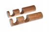 Double Wooden Bracket for a Modern Curtain Rod, Diameter 28 Mm, Oak, 2 Pcs.