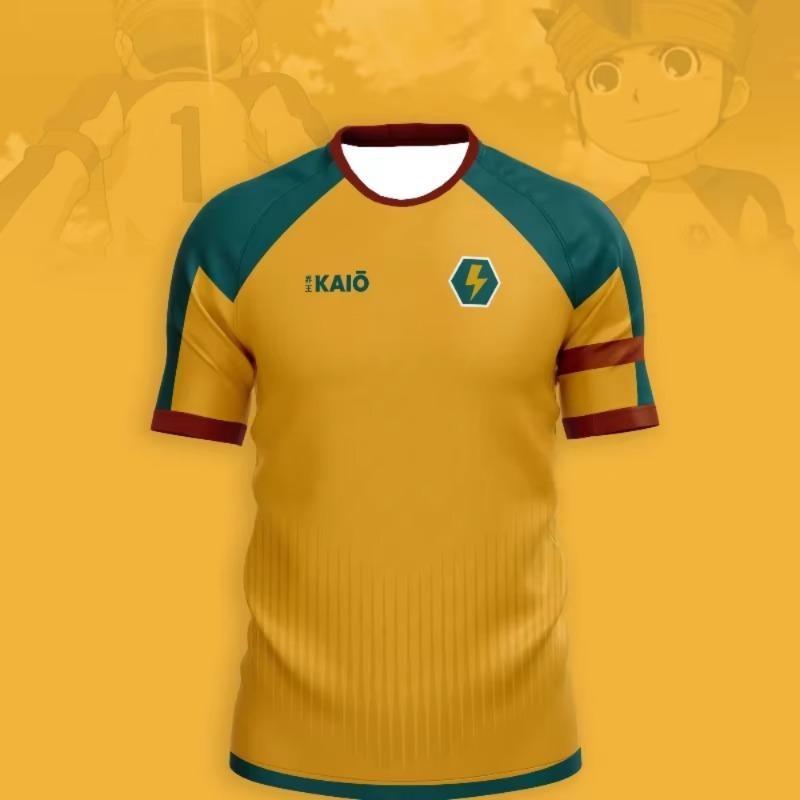 Japan Soccer Anime Jersey Inazuma Eleven Kaio 3D Print T-shirt Men Women Fashion Short Sleeve Tops Tees Mark Evens Tshirt Sports