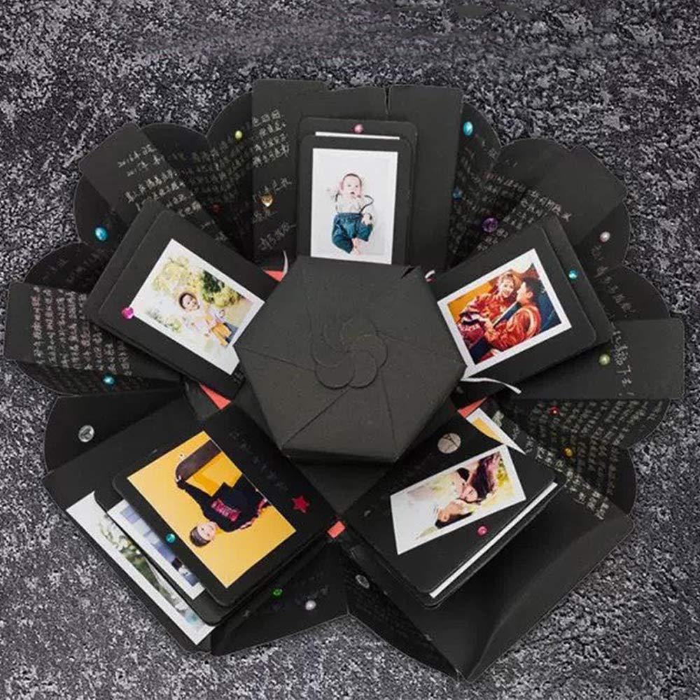 Self-adhesion Love Heart Explosion Box Paper DIY Handmade Photo Album Anniversary Gift