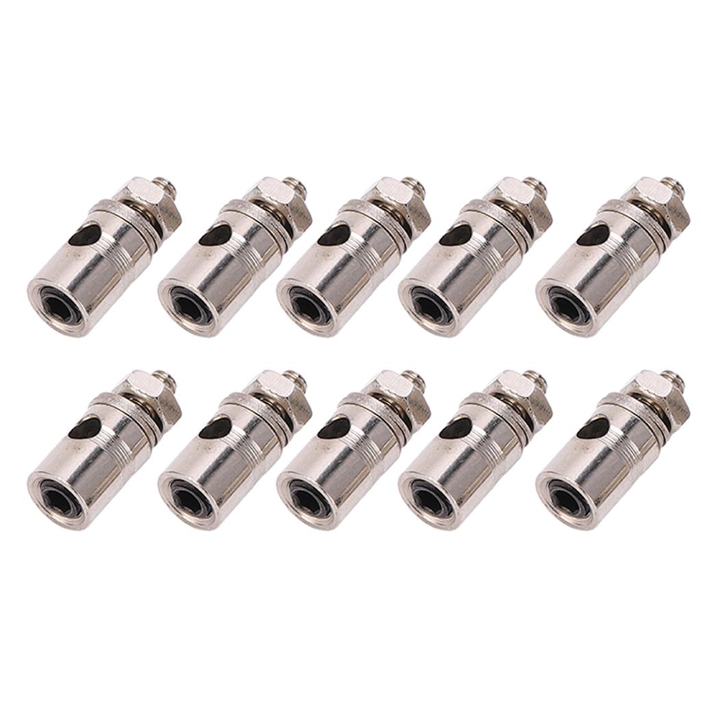10Pcs 2.1mm RC Plane Pushrod Connector Linkage Metal Quick Adjust Stopper for KT Fixed Wing Aircraft