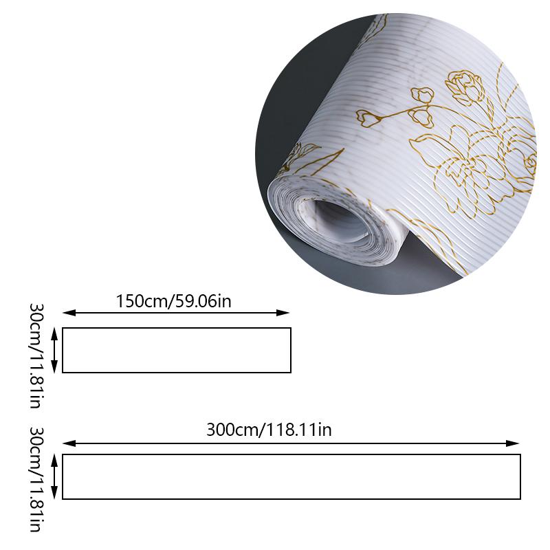 

Противоскользящий коврик для кухонного шкафа, режущий влагостойкий коврик, водонепроницаемый коврик с вертикальным узором 30X150CM