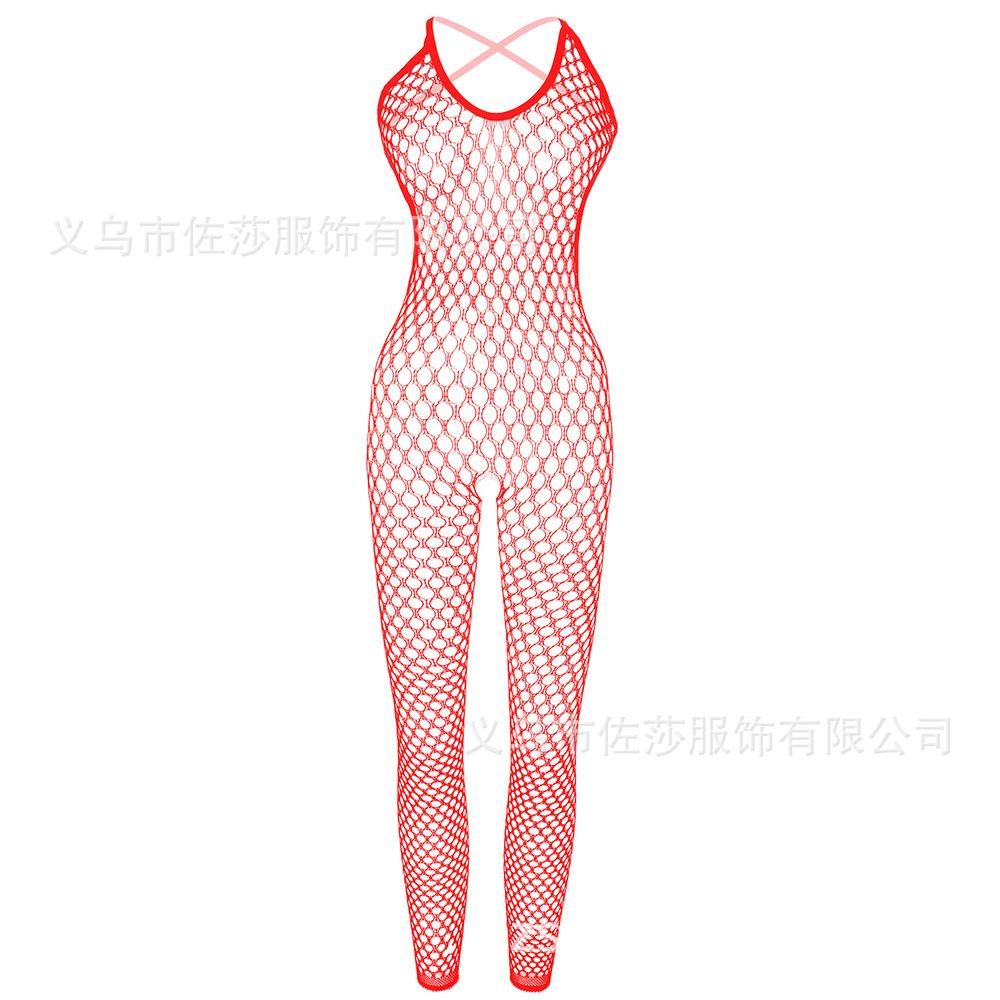 Sexy Lingerie Rose Lace Pajamas Sexy Perspective Hollow Sexy Mesh