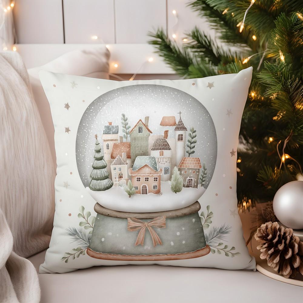 Weihnachtsdekoration Weihnachtsmannschlitten mit Geschenken Weihnachtskissenmuster Kissenbezug Geeignet für Sofa Schlafzimmer Autokissenbezug