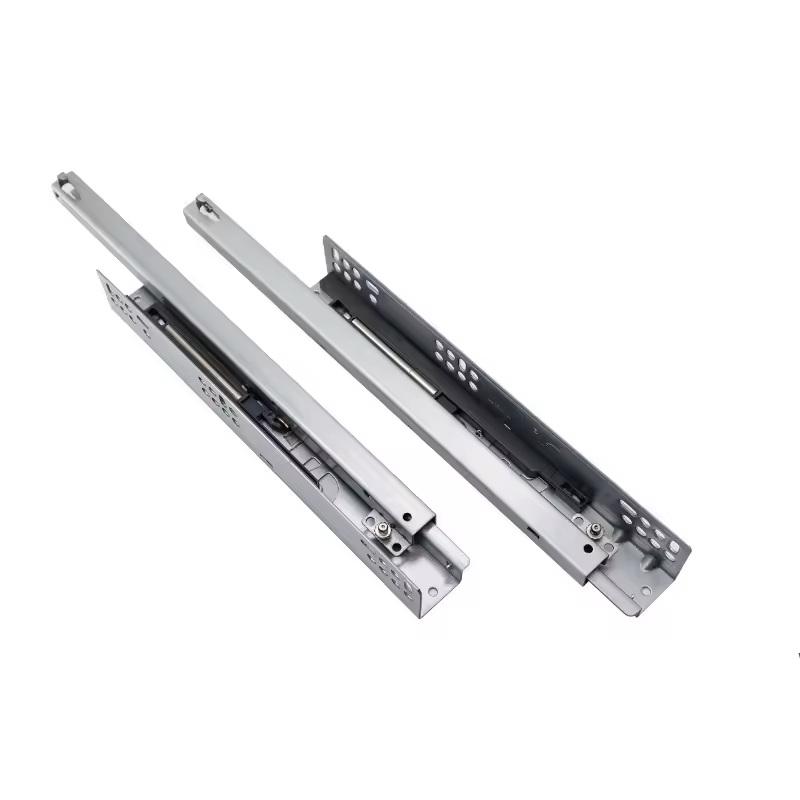 2Pc/1Pair Rebound Press Push To Open Under Mount Furniture Kitchen Bath Drawer Slide Rail Runner Dtc Brand 25Kg