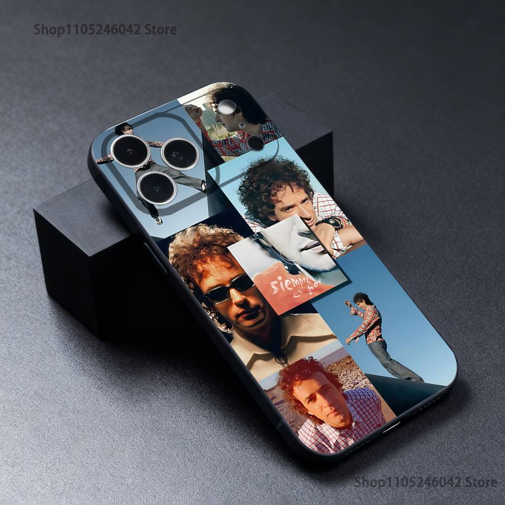 Singer G-Gustavo Cerati Phone Case For iPhone 17,16,15,14,13,12,11,Pro,Max,Plus Black Soft Cover