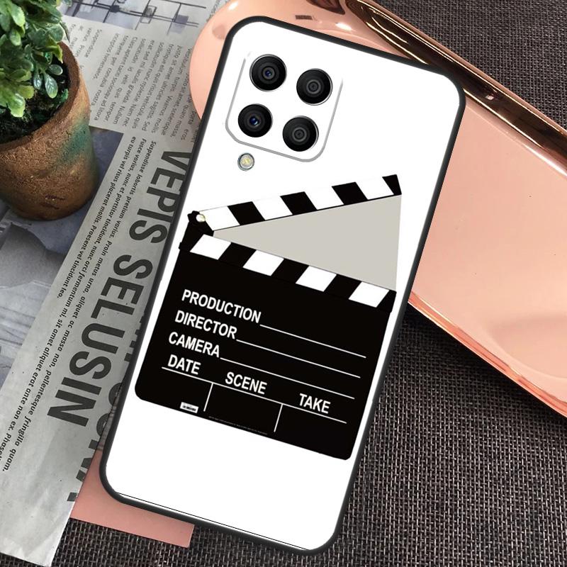 Film Movie Clapperboard Clapper Board For Samsung Galaxy M55 M15 M13 M23 M33 M53 M30s M31s M12 M32 M52 M20 M21 M51 M34 M54 Case