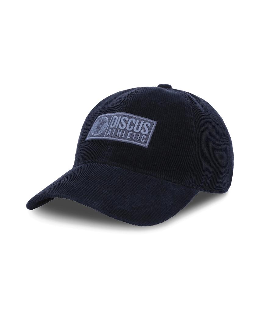 DISCUS ATHLETIC Logo Corduroy 6-Panel Cap Navy
