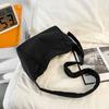 Solid Color Dumpling Bag Women'S Sports And Leisure Messenger Bag Anti-Splashing Slack Shoulder Bag Lazy Wind Messenger Bag Men