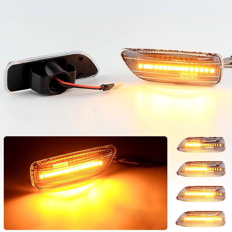 2 Stück LED Dynamische Seitenblinker Leuchte Für Volvo S60 V70 XC90 S80 XC70 OEM#30722641/34432641A Blinker Leuchte 12V