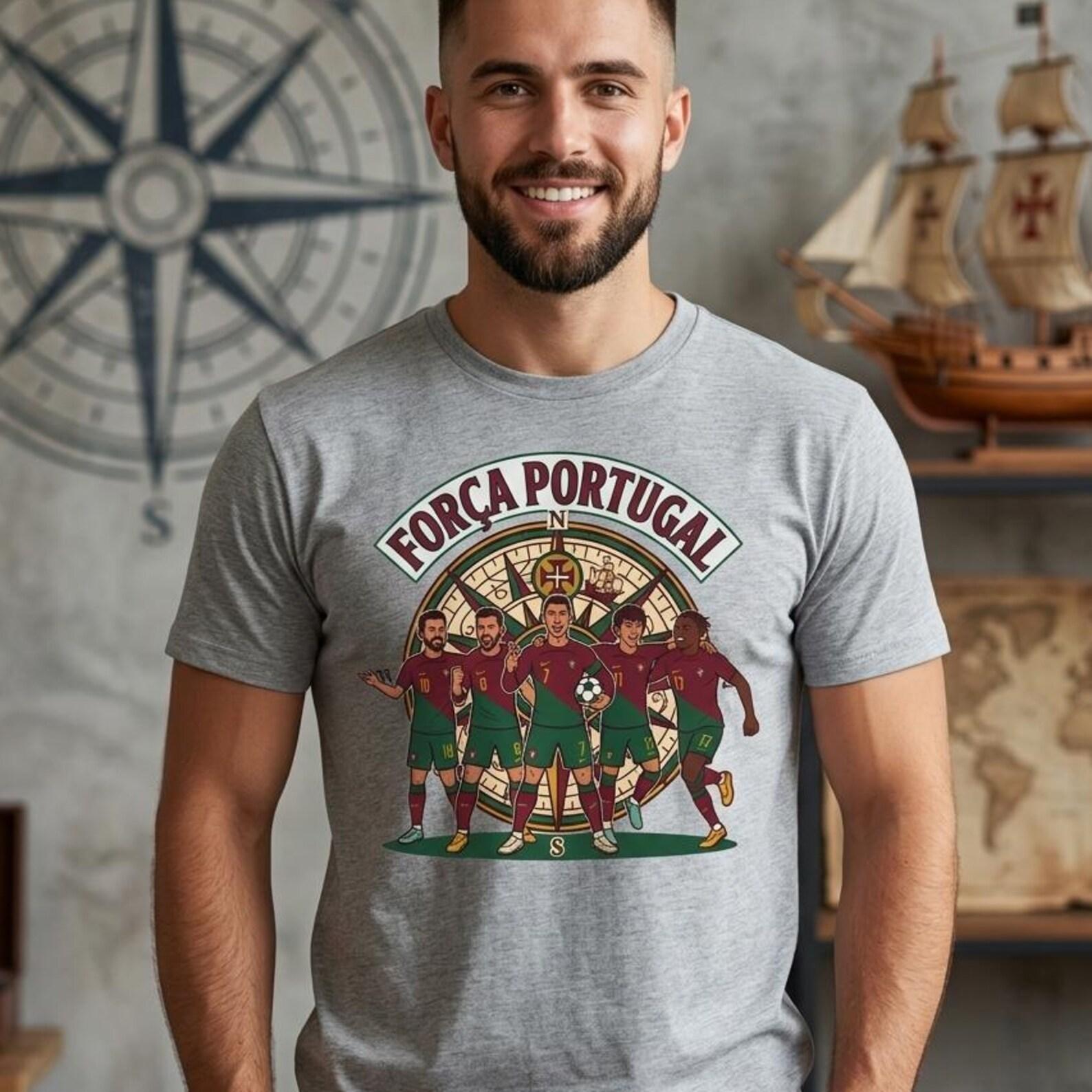Portugal Football Team World Cup 2026 Força Portugal Soccer Players Jersey Design T-Shirt 2XL