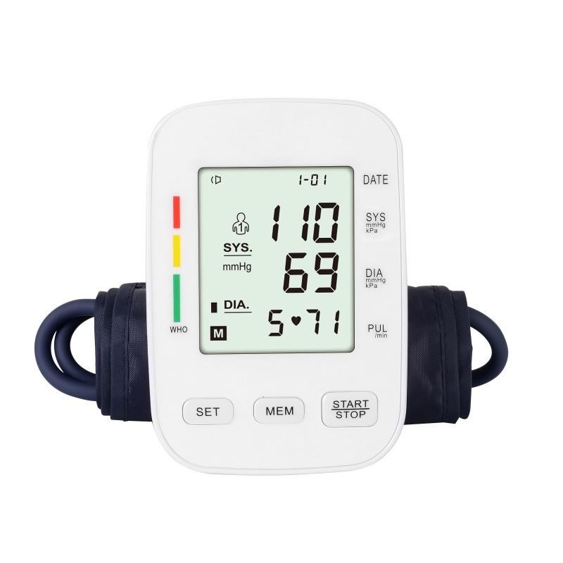 Sphygmomanometer Electronic Blood Pressure Machine Automatic BP Monitor Digital Health Monitoring Plastic