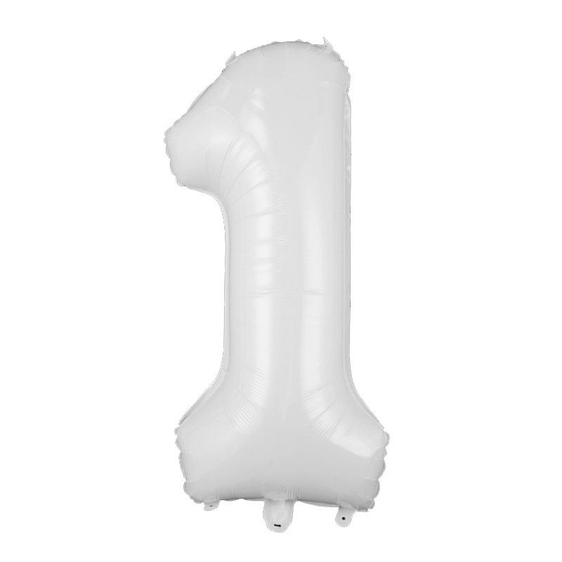 32-Inch White Digital Balloon for Birthdays, Proposals, and Parties