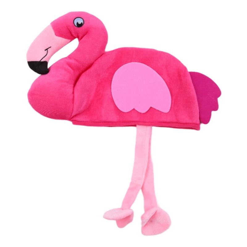 Halloween Funny Hat Flamingo Shape Hat Fun Crazy Hat Thanksgiving Day Bucket Hat Carnivals Party Cute Hat for Adult
