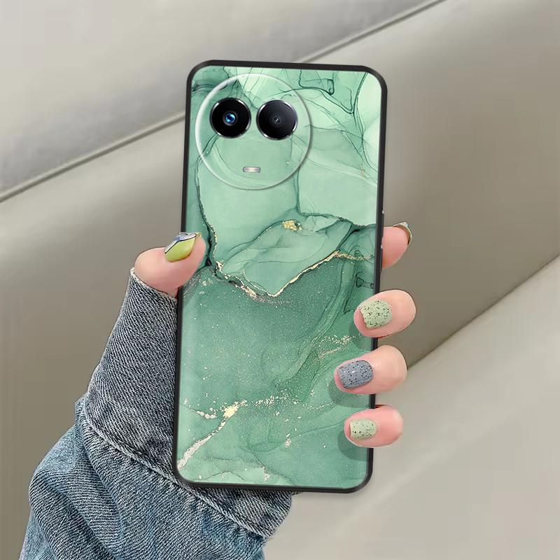 For Realme 11 5G Case Cute Design Soft Liquid Silicone Back Cover For Realme 11X Realme11 11 X 2023 RMX3785 Protection Housing