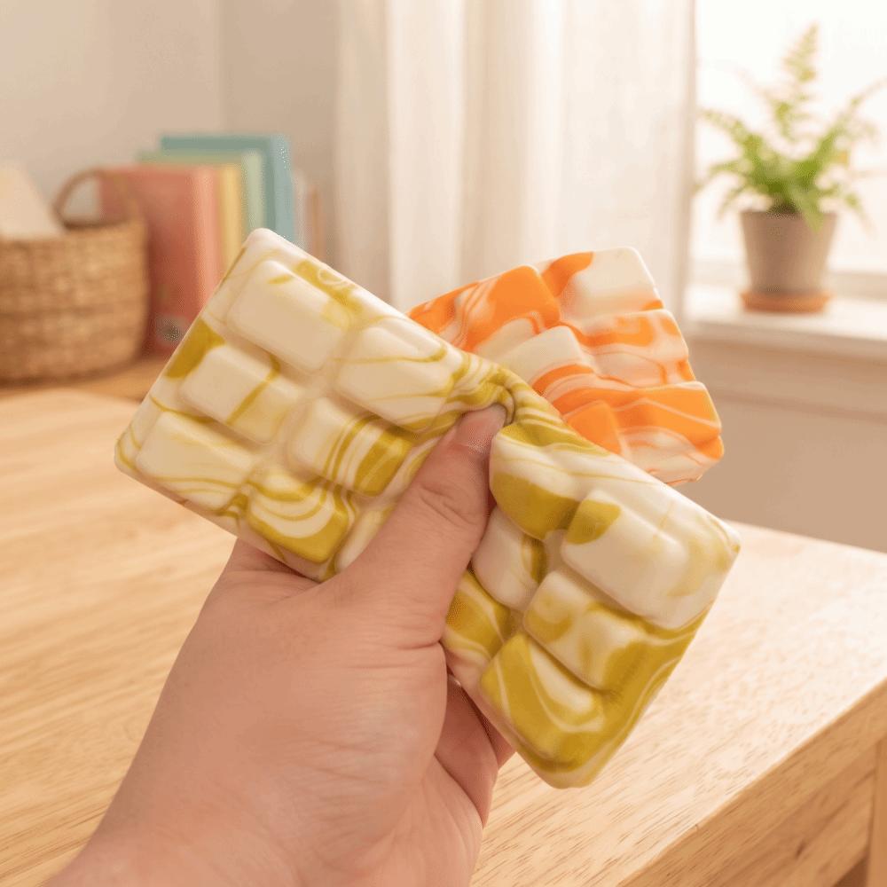 Slow Resbound Chocolate Squishy Toy Chocolate Block Shape Fingertip Toy  Sensory