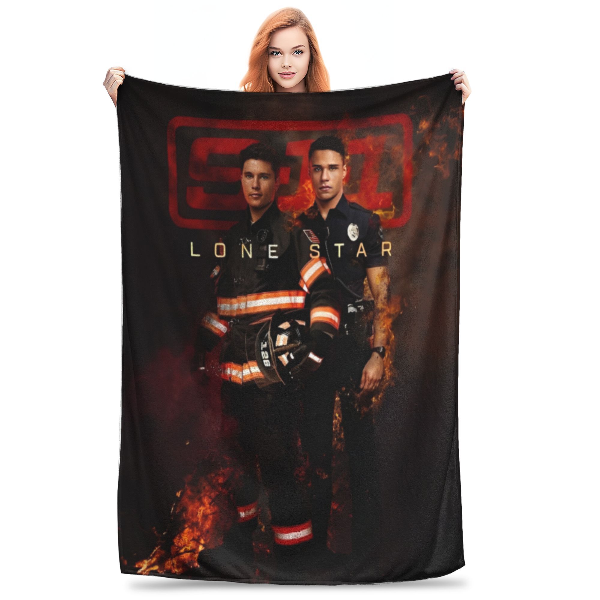

Comfort 911 Lone Star drama Blanket Merch Home Decorative Throw Blankets Super Soft Flannel for Car 200x150cm 80x60in