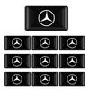 2/5/10Pcs Carbon Fiber Steering Wheel Car Logo Emblem 3D Stickers For Mercedes-Benz W213 W212 W220 W221 W222 W108 W126 W140 W168 W169 W176