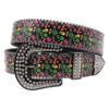 Women's Retro Y2K Graffiti Rhinestone Belt - High-Grade Ethnic Style Waistband