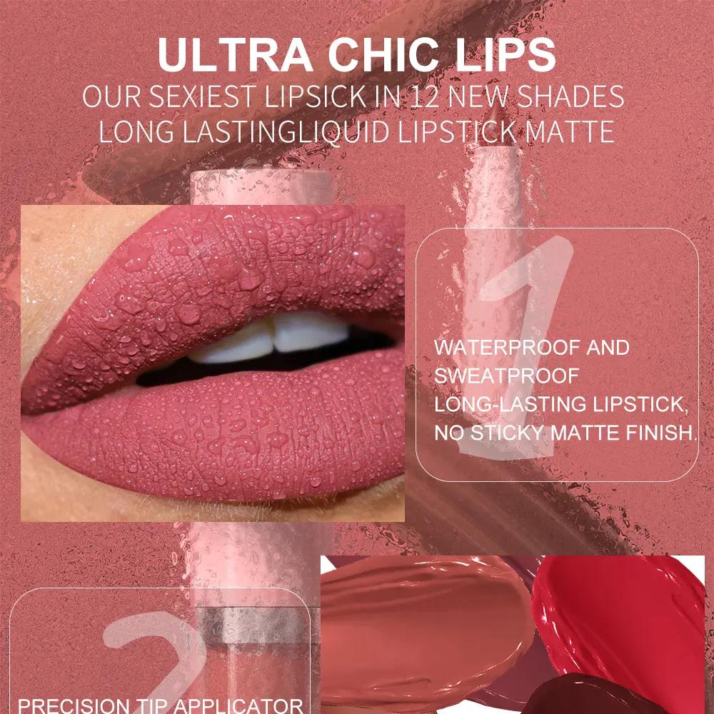 2 In 1 Set: Waterproof Dunuf Lip Liner Lip Gloss