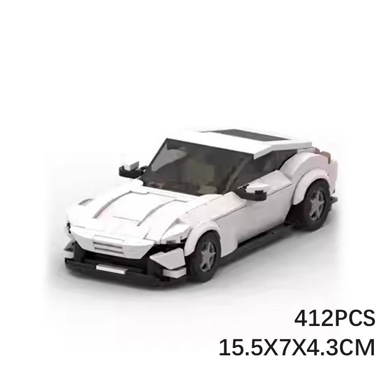 M-117643 Modern Luxury Supercar Building Block, 8 Grid Speed Series Assembly Model