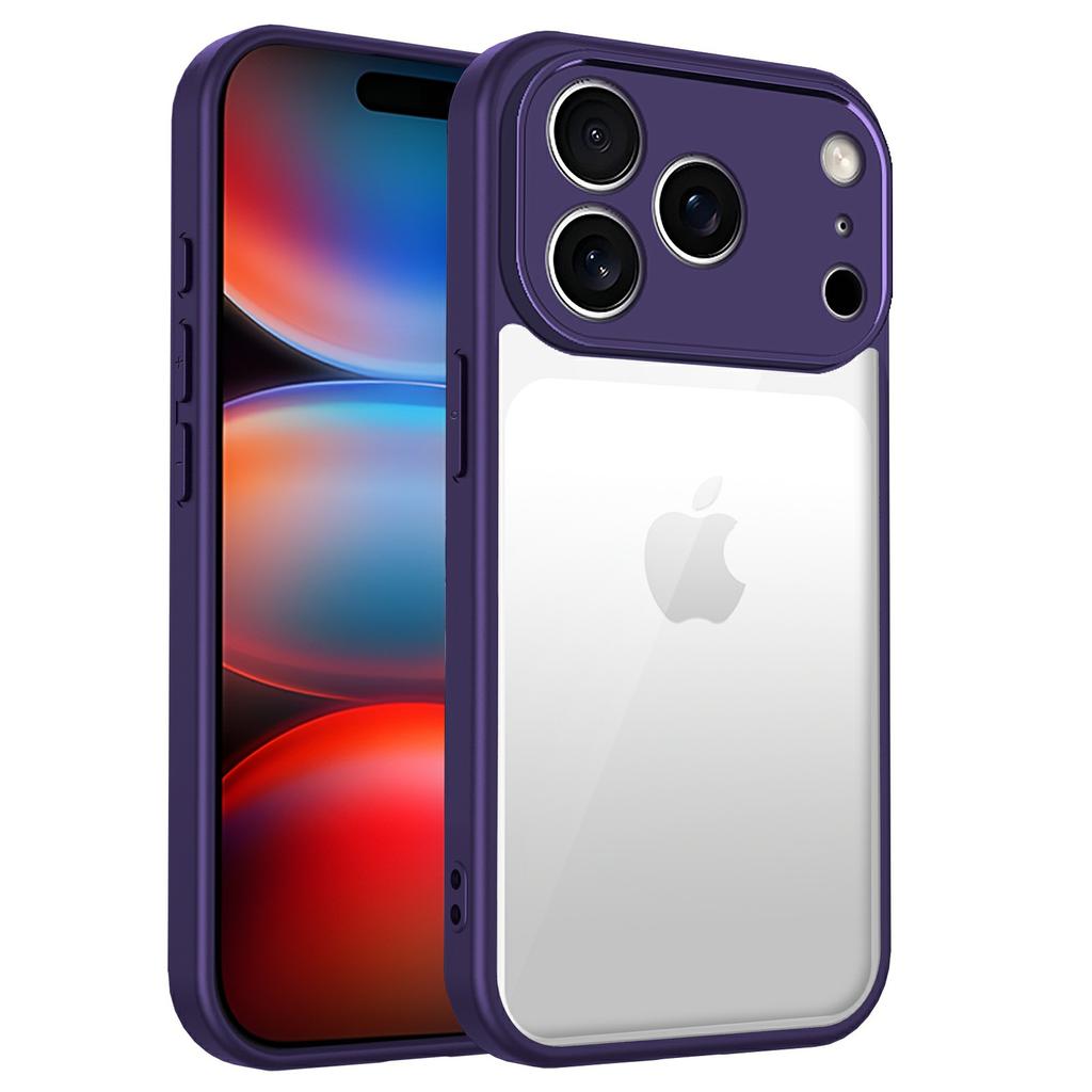 For iPhone 17 Pro Max Case Matte Skin Touch Clear PC+TPU Shockproof Phone Back Cover