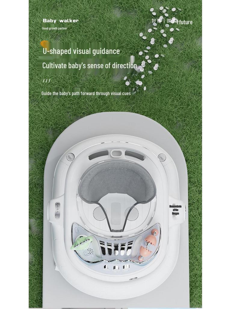 Multifunctional Baby Walker: Anti-Tip, O-Leg Prevention, Push-Assisted Learning for Boys and Girls