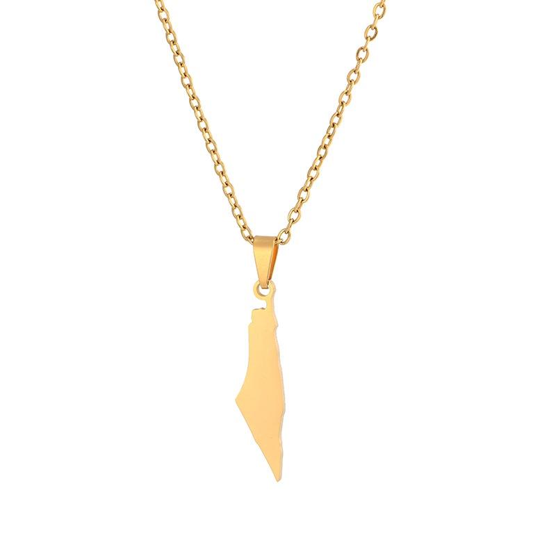 Trendy Stainless Steel Pendant Necklace For Cross-border E-commerce Geometric Shape O Chain Style