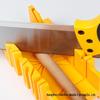 Multi-Angle 45°/90° Woodworking Miter Box with Clamp and Back Saw