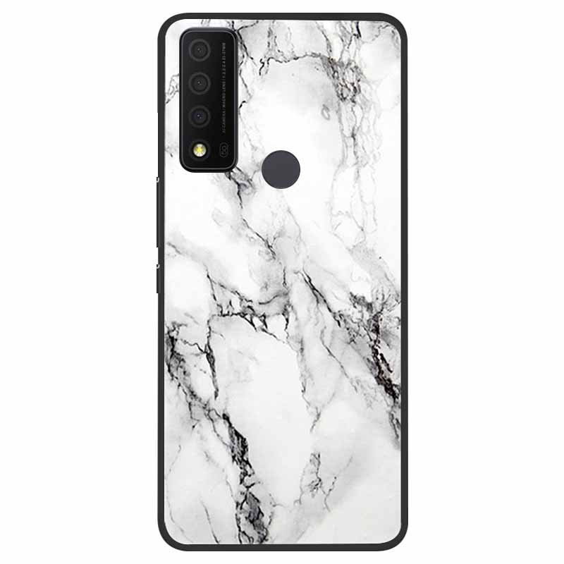 For TCL 30 XE 5G Case Marble Cat Soft Silicone Back Case for TCL 30 XL 30V 5G Phone Cover TCL30 XE T767W 30XE 5G Coque Funda Bag