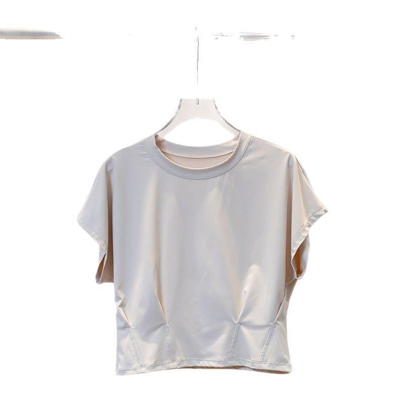 Women's Quick-Dry Summer Yoga Set: Lightweight, Breathable, Anti-Exposure Two-Piece with Short Sleeves and Shorts for Fitness and Running