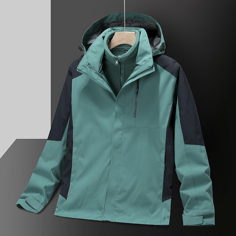 Windproof Cold-Resistant Detachable 3-in-1 Couple's Outdoor Jacket