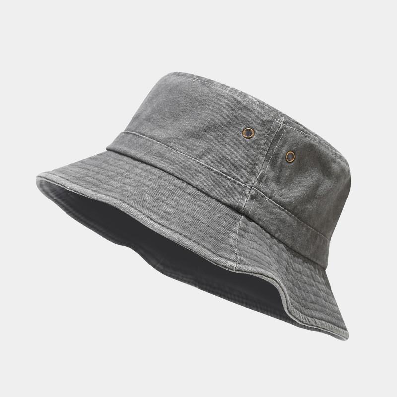 

Fashion Cotton Fisherman Hat With Sun Protection For Outdoor Activities Gray