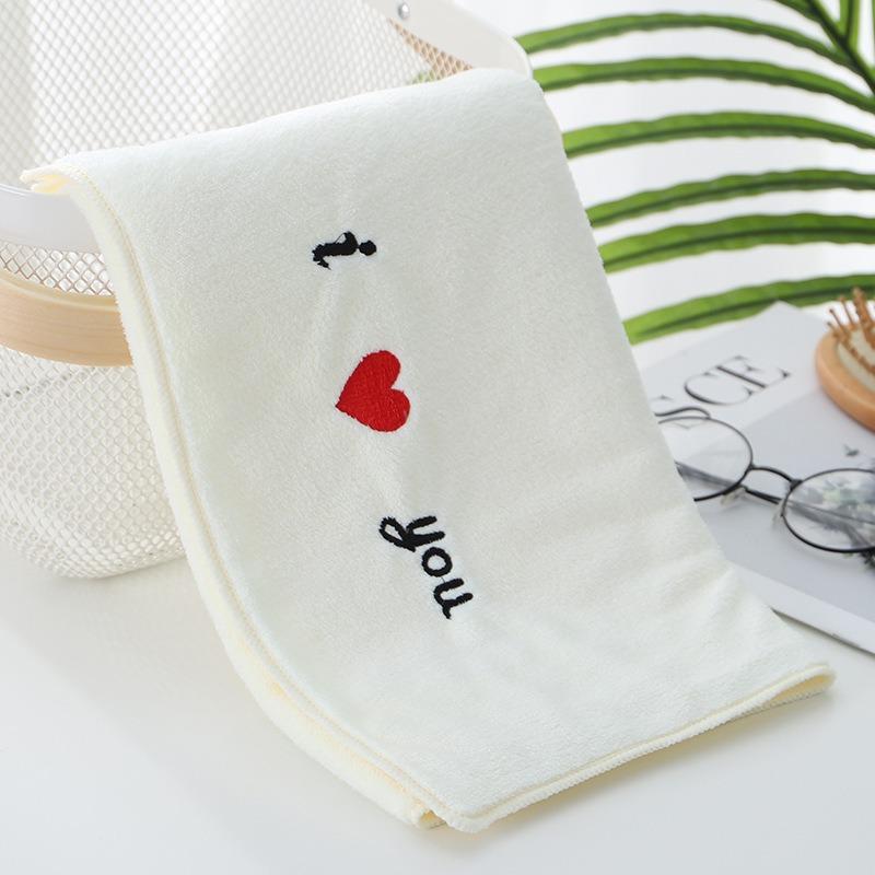 High Density Coral Fleece Towel Towel Set Water Absorption Coral Can Be Cut Edge Lock Edge Wrapping Microfiber Towel 70x32cm