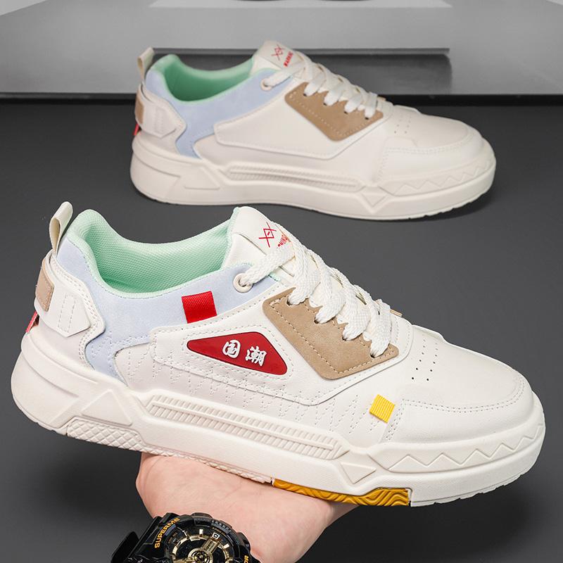Herren Skate Sneaker Mode Plateau Skateboard Schuhe für Herren Neue Low Top Herren Casual Sneaker Bequeme Schnürschuhe Trendschuhe