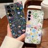 Colorful Fower Pattern Phone Case For Samsung Galaxy S26 S25 S24 S23 Ultra S22 S26 Plus S24 S21 FE S25 Edge Clear Soft TPU Cover