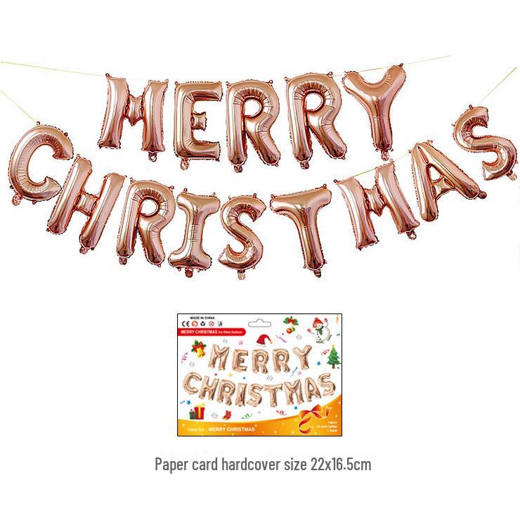 Merry Christmas Foil Balloon Set - Party Decorations